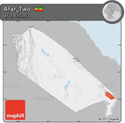 Gray Map of Afar_Two, single color outside