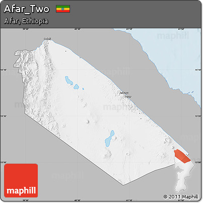 Gray Map of Afar_Two, single color outside