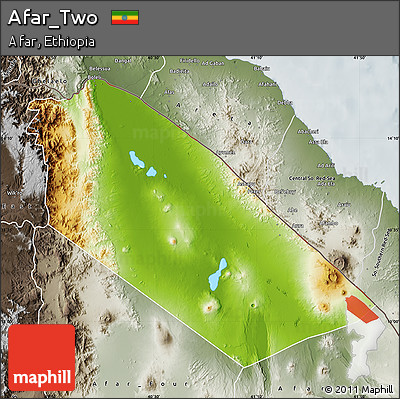 Physical Map of Afar_Two, semi-desaturated