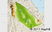 Physical Map of Afar_Two, shaded relief outside