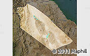 Satellite Map of Afar_Two, darken