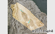 Satellite Map of Afar_Two, darken, semi-desaturated