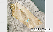 Satellite Map of Afar_Two, semi-desaturated