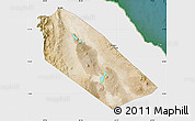 Satellite Map of Afar_Two, single color outside