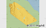 Savanna Style Map of Afar_Two, single color outside