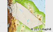 Shaded Relief Map of Afar_Two, physical outside