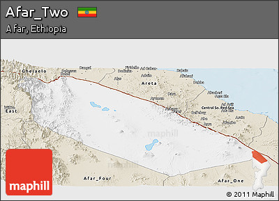 Classic Style Panoramic Map of Afar_Two