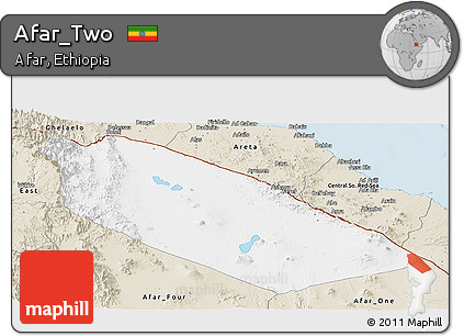 Classic Style Panoramic Map of Afar_Two