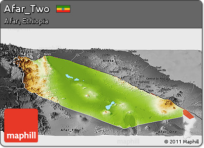 Physical Panoramic Map of Afar_Two, darken, desaturated