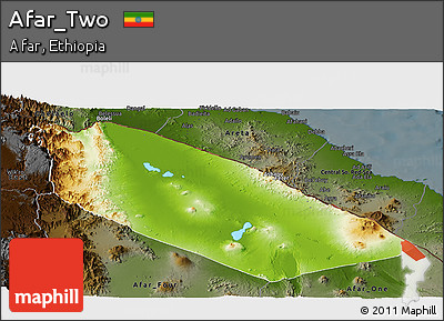 Physical Panoramic Map of Afar_Two, darken