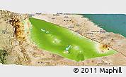 Physical Panoramic Map of Afar_Two, satellite outside