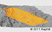 Political Panoramic Map of Afar_Two, desaturated