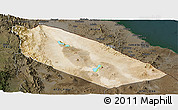 Satellite Panoramic Map of Afar_Two, darken