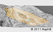 Satellite Panoramic Map of Afar_Two, desaturated