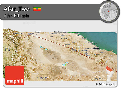 Satellite Panoramic Map of Afar_Two