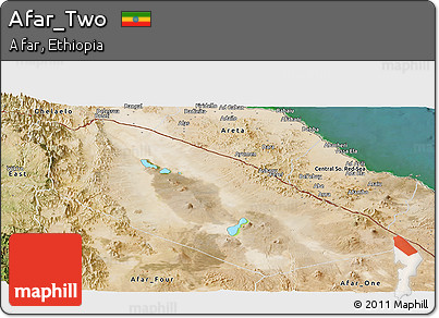 Satellite Panoramic Map of Afar_Two