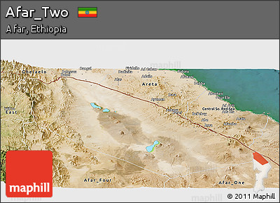 Satellite Panoramic Map of Afar_Two