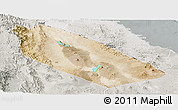 Satellite Panoramic Map of Afar_Two, lighten, semi-desaturated