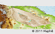Satellite Panoramic Map of Afar_Two, physical outside