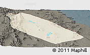 Shaded Relief Panoramic Map of Afar_Two, darken