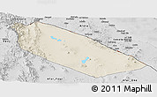 Shaded Relief Panoramic Map of Afar_Two, desaturated
