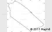 Blank Simple Map of Afar_Two, cropped outside