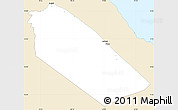 Classic Style Simple Map of Afar_Two, single color outside