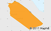 Political Simple Map of Afar_Two, single color outside