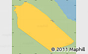 Savanna Style Simple Map of Afar_Two, single color outside