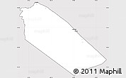 Silver Style Simple Map of Afar_Two, cropped outside