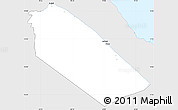 Silver Style Simple Map of Afar_Two, single color outside