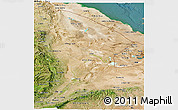 Satellite Panoramic Map of Afar