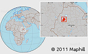Gray Location Map of Agew