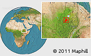 Satellite Location Map of Agew