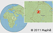 Savanna Style Location Map of Agew