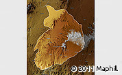 Physical Map of Agew, darken