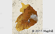 Physical Map of Agew, shaded relief outside