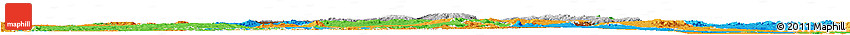 Physical Horizon Map of Amhara, political outside
