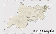 Shaded Relief Map of North Gonder, cropped outside