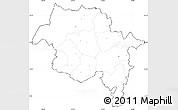 Blank Simple Map of Amhara, cropped outside, no labels