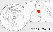 Blank Location Map of South Gondar