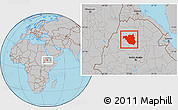 Gray Location Map of South Gondar