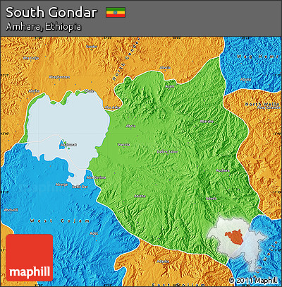 Political Map of South Gondar