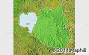 Political Map of South Gondar, satellite outside