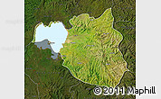 Satellite Map of South Gondar, darken