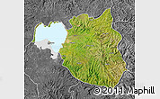 Satellite Map of South Gondar, desaturated