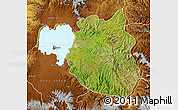 Satellite Map of South Gondar, physical outside