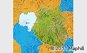 Satellite Map of South Gondar, political outside