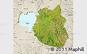Satellite Map of South Gondar, shaded relief outside