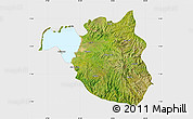 Satellite Map of South Gondar, single color outside
